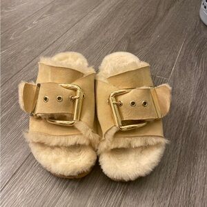 4ccccees mellow shearling slides